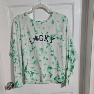 Grayson Threads Green Tie-Dye Long Sleeve Tee